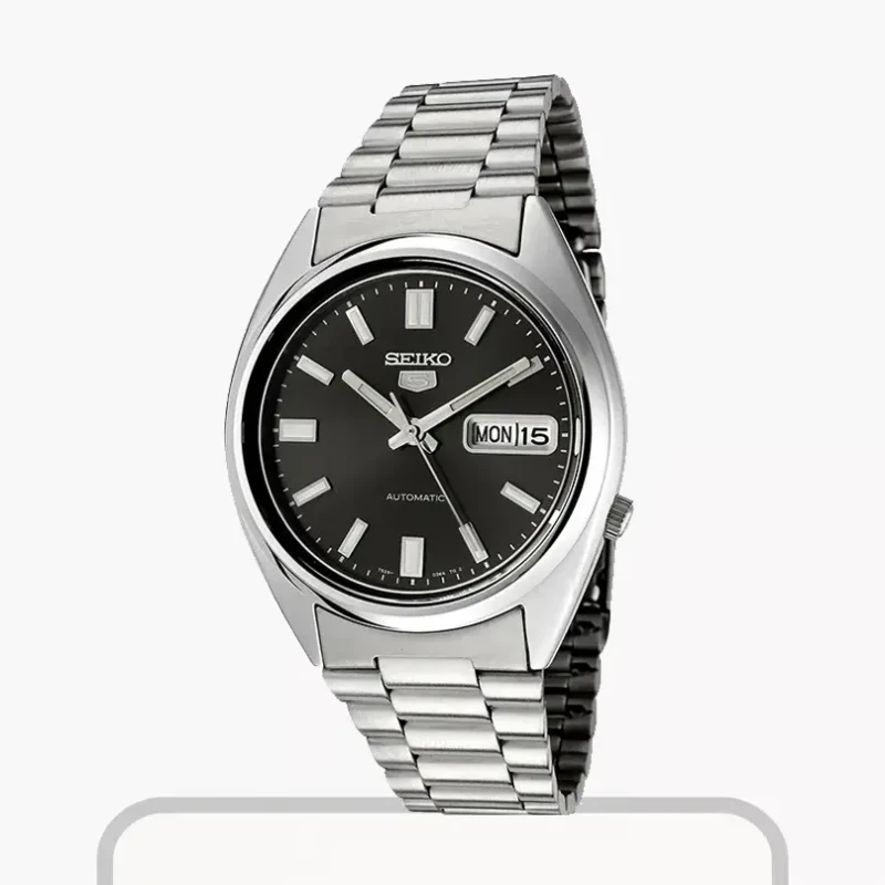 Seiko 5 Automatic Black Dial Day Date Men's Watch- SNXS79K1